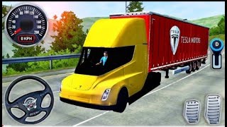 Tesla Truck Trailer Driving Mode Bus Simulator Android GamePlay