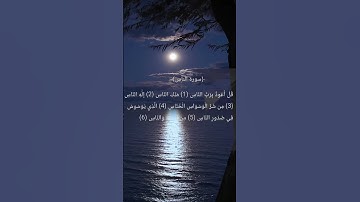 سورة الناس #قران_كريم #المصحف #راحة_نفسية #لايك