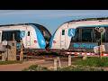 4K PASSAGE À NIVEAU DE JUILLY (77) - TRAINS TER HAUTS-DE-FRANCE, TRANSILIEN LIGNE K, FRET, INFRA...