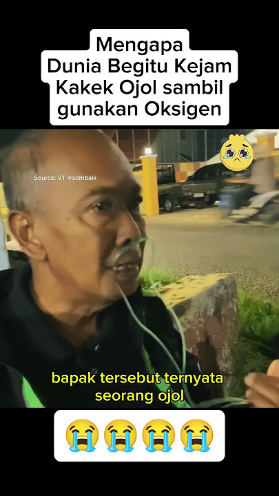 Mengapa kejam? bapak ini ojol sambil membawa oksigen, sesih banget