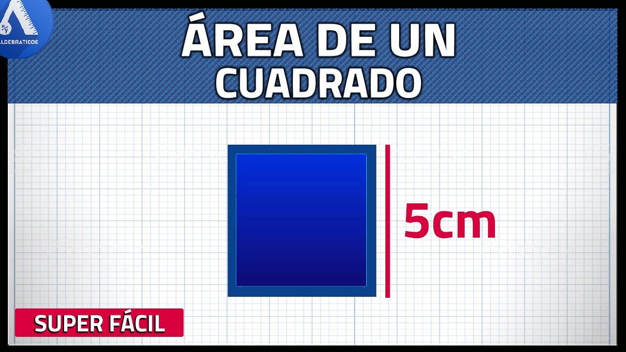 ÁREA de un CUADRADO | Calcular el Área de un Cuadrado (Super fácil) -  YouTube