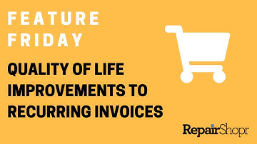 Feature Release - Recurring Invoice Improvements