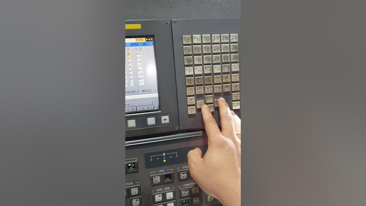 화낙 FANUC 공구교체 했는데 실수로 리셋(RESET)을 눌렀을때 알람 해결방법 NO. 2089 ATC RETURN