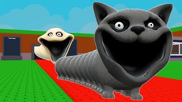 ROBLOX HUNGRY CAT WORM Steal a Brainrot in Garry