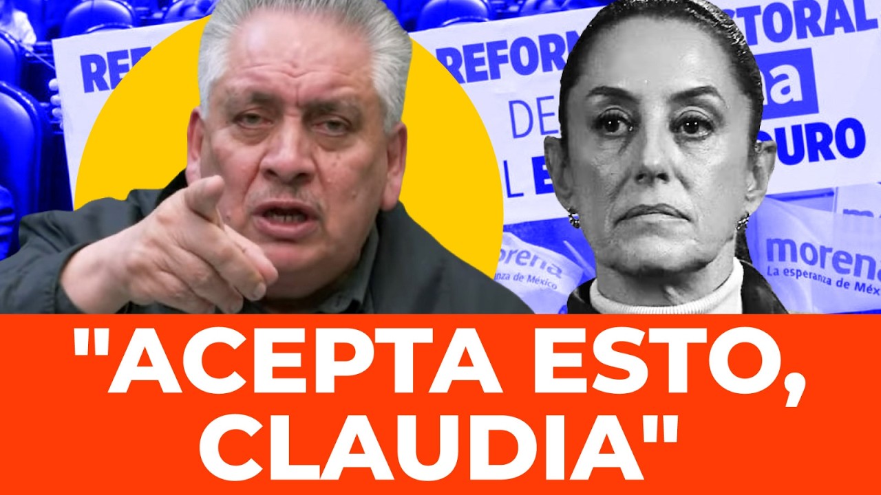 ¡SIN MIEDO! Acosta Naranjo encara a Sheinbaum y le lanza un reto en vivo