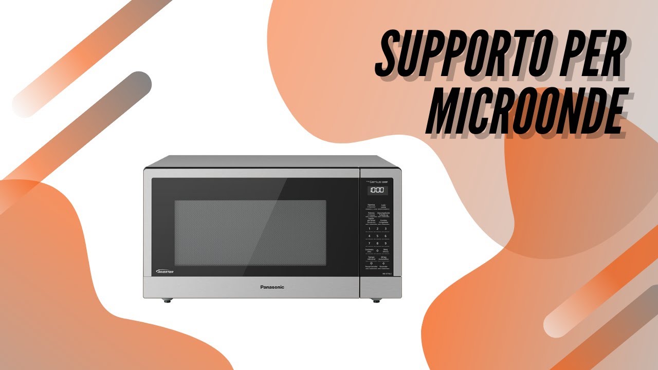 Luchs Supporto per microonde supporto per microonde organizer con 3 ganci regolabile supporto per microonde colore: bianco supporto per microonde supporto per microonde 
