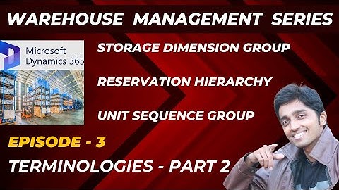 WMS series - Episode 3 - Terminologies Part 2 #microsoftdynamics365 #wms #d365 #warehouse