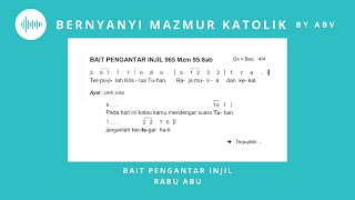 Bait Pengantar Injil Rabu Abu (Tahun A, B, C) - Bernyanyi Mazmur Katolik