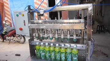 Máy chiết rót giấm, tương ớt, máy chiết rượu