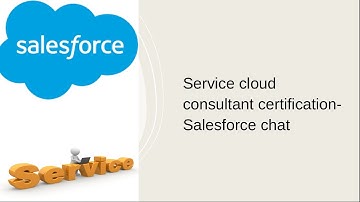 Service cloud consultant certification -Salesforce live agent chat configuration