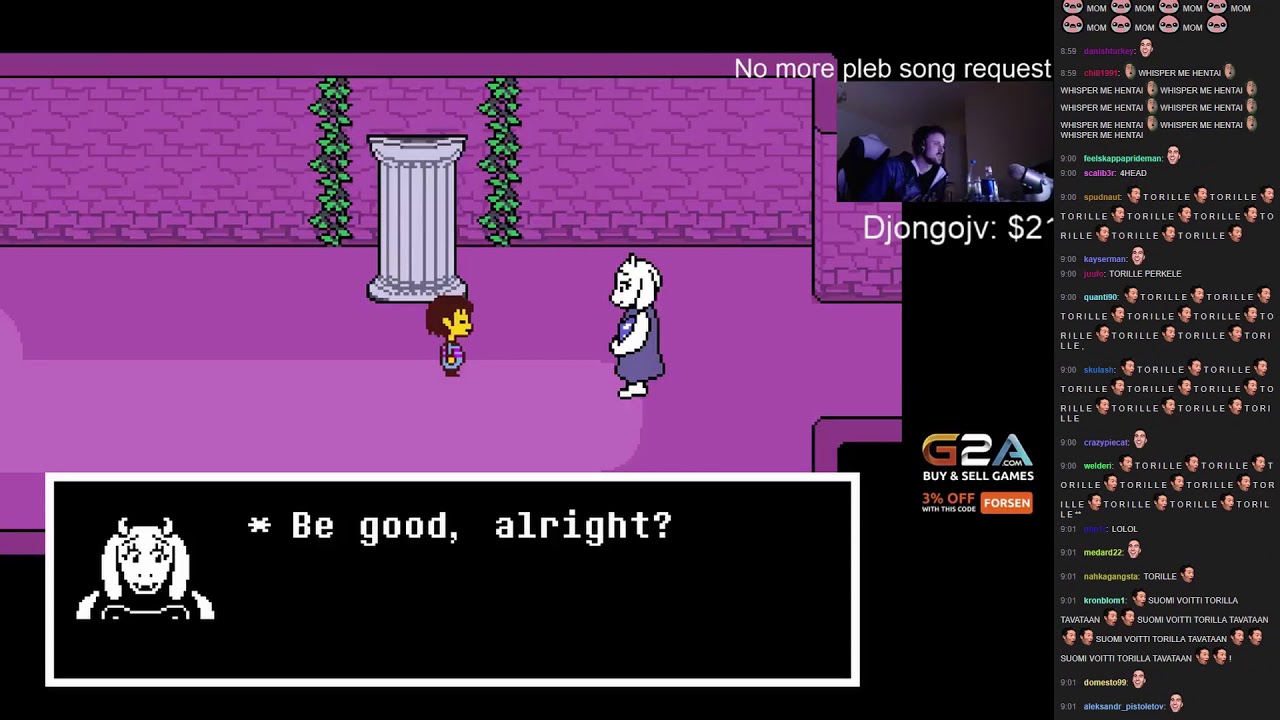 Forsen plays Undertale: Genocide Run (with chat) Part 1