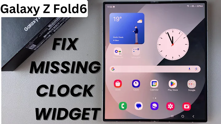 How To FIX Missing Clock Widget On Home Screen Of Samsung Galaxy Z Fold 6