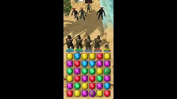VDV MATCH 3 RPG: ZOMBIES! (by Van der Veer Games) - match 3 rpg game for Android and iOS - gameplay.