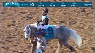 Lovesick Blues wins the Bing Crosby Stakes GI race 10 at Del Mar 7/26/25