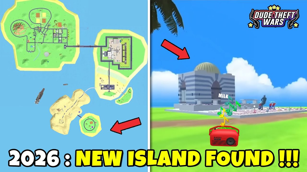 [ UPDATE ] PULAU BARU DI DUNIA DUDE ‼ DUDE THEFT WARS MILIONAIRE ILAND