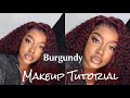 Burgundy Makeup and Hair | Ft. ISEE hair