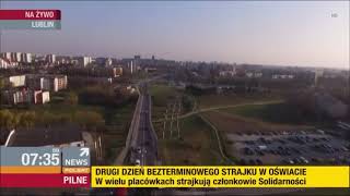 Poranek Polsat News Dron 9.04.2019 Lublin Os. Czuby