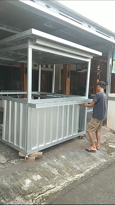 Booth container baja ringan.#shorts
