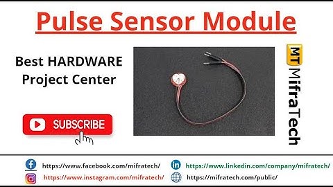 Pulse Sensor Module - Mifratech#bestembeddedprojects#bestmlprojects#bestAIproject#bestroboticproject