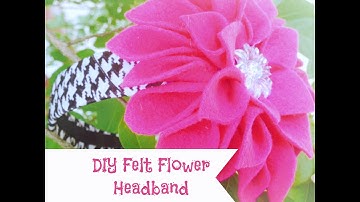 DIY Felt Flower Headband Tutorial