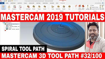 Mastercam tutorials | Mastercam Spiral Toolpath tutorial | Mastercam