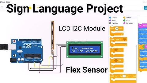 Tinkercad Arduino Project : Sign language for blind people using Flex Sensor | Everyone can talk now