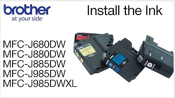 Loading the ink in the Brother MFC-J880DW