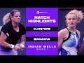 Katerina Siniakova vs. Kim Clijsters | 2021 Indian Wells Round 1 | WTA Match Highlights