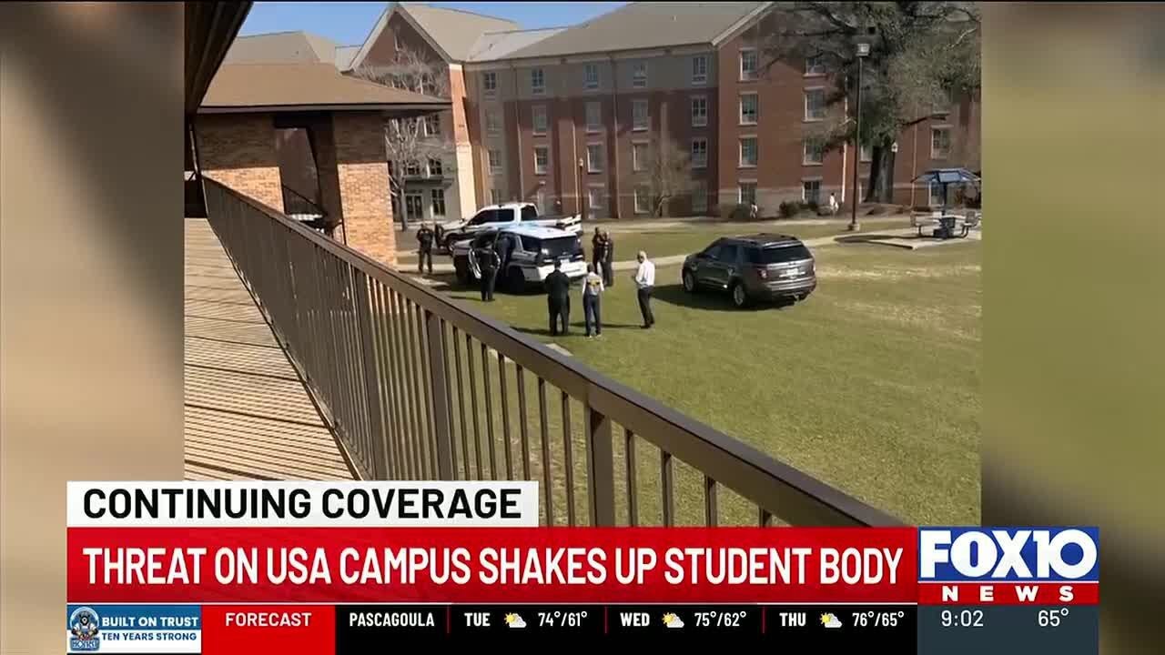 ‘It’s real scary’: USA students speak out after armed intruder enters residence hall