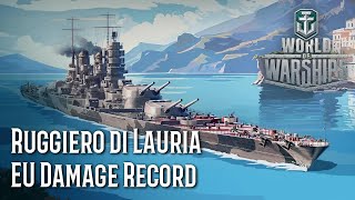 World of Warships  Ruggiero di Lauria EU Damage Record