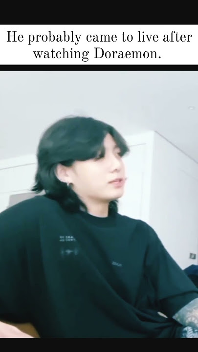 jungkook watches Doraemon 😧🔥#jungkook #jungkooklive #doraemon #bts #btsarmy #jk  #shorts #trending