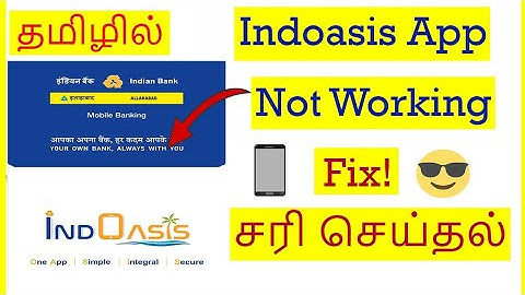 How to Fix Indian Bank App Not Working Problem In Mobile Tamil | VividTech