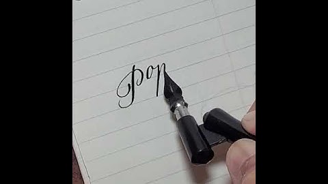 Poppy with Copperplate Calligraphy pen *Findtheway writing