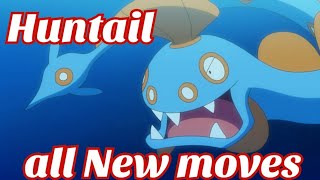 Huntail All New Attacks & Moves Pokemon