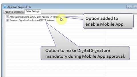 Approve Documents Via Logic Mobile App