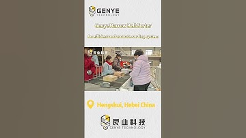 👀 Come and see our efficient sorting system in Hebei - GENYE NARROW BELT SORTER.