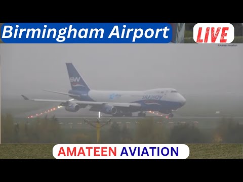 Birmingham Airport Live : Saturday 18th 2025 : BHX #livestream #planespotting #birminghamairport