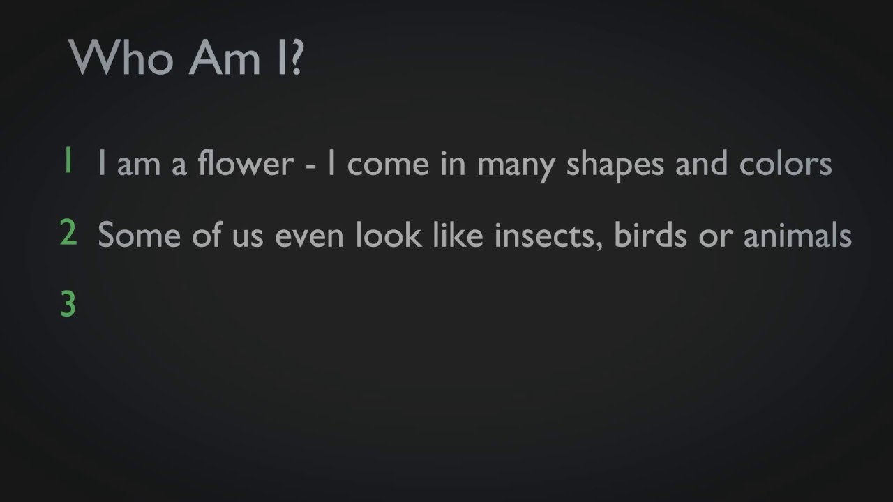 education film Who Am I - Flowers - 1 - Educational Videos