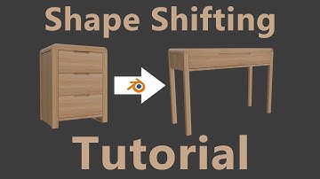 Tutorial - Furniture Shape Shifting - Live recording - Hook Modifier and Back Keyframe Interpolation