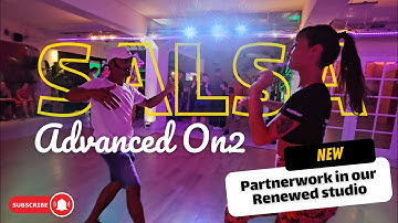 SALSA PARTNERWORK ON2 💣 IN OUR RENEWED 🪄 DANCE STUDIO | ANDRE AND AMBER SALSA VIDEO | SALSA ARNHEM