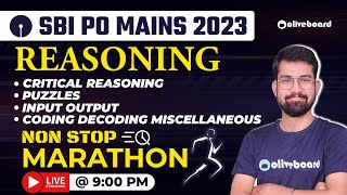 SBI PO Mains 2023 | Reasoning Marathon For SBI PO Mains 2023 | SBI PO Mains Reasoning |By Sanjay Sir