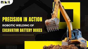 Robotic Welding of Excavator Battery Boxes | Nikit Engineers Welding Automation | #excavators