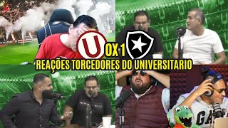 REAÇÕES DOS TORCEDORES DO UNIVERSITARIO  NA DERROTA DE 1 A 0 PRO BOTAFOGO - LIBERTADORES 2024