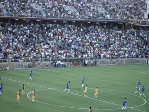 Chelsea FC vs Club America in a friendly in Stanford Stadium. Malouda's free kick to Terry's header. Some of the greatest athletes in the world were there: Drogba, Shevchenko, Terry, Malouda, J Cole, Kalou, Lampard, Makelele