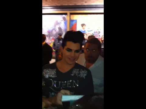 Adam Lambert Signing After Warfield Show in San Fr...