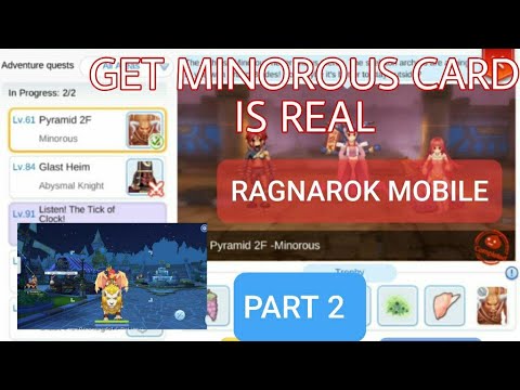 Get Minorous Card Is Real Ragnarok Mobile Pet Adventure Episode Sp Unlock Minorous Card Youtube