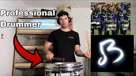 Professional Drummer Learns The Blue Devils 2024 Snare break