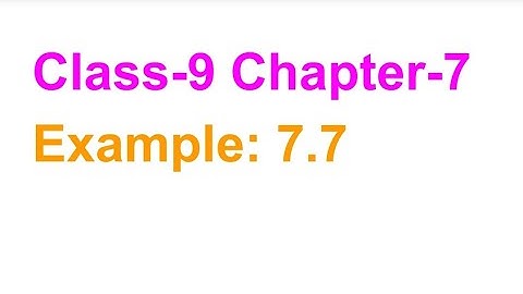 TN Class-9 Maths Chapter-7 Mensuration Example: 7.7