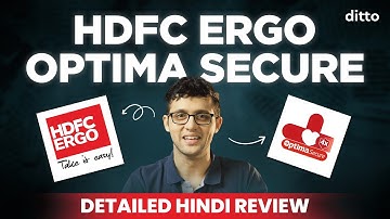 HDFC ERGO Optima Secure *DETAILED* Review 2024 (Hindi) | HDFC ERGO Health Insurance | Ditto Hindi