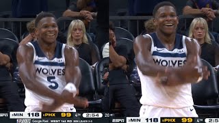 Anthony Edwards Hit The "DX" Celly After Crazy Full court Pass To Rudy Gobert In Game 3 vs Suns!